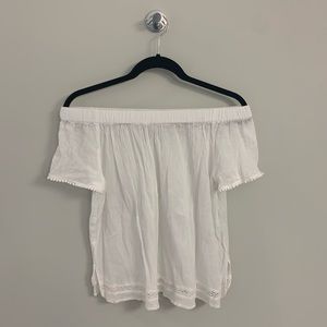 White off the shoulder top
